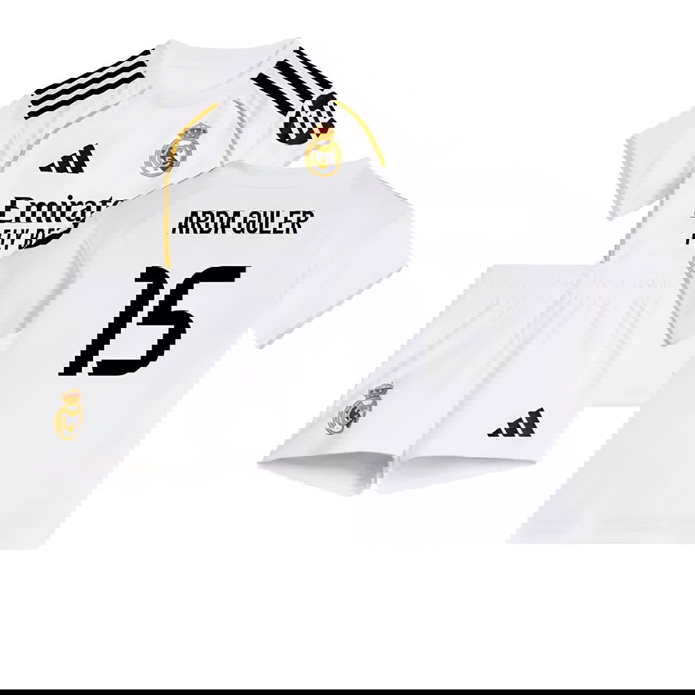 Jalkapallo Pelipaidat FC Real Madrid Lasten ARDA GULER #15 Koti Peliasu 2025-2026