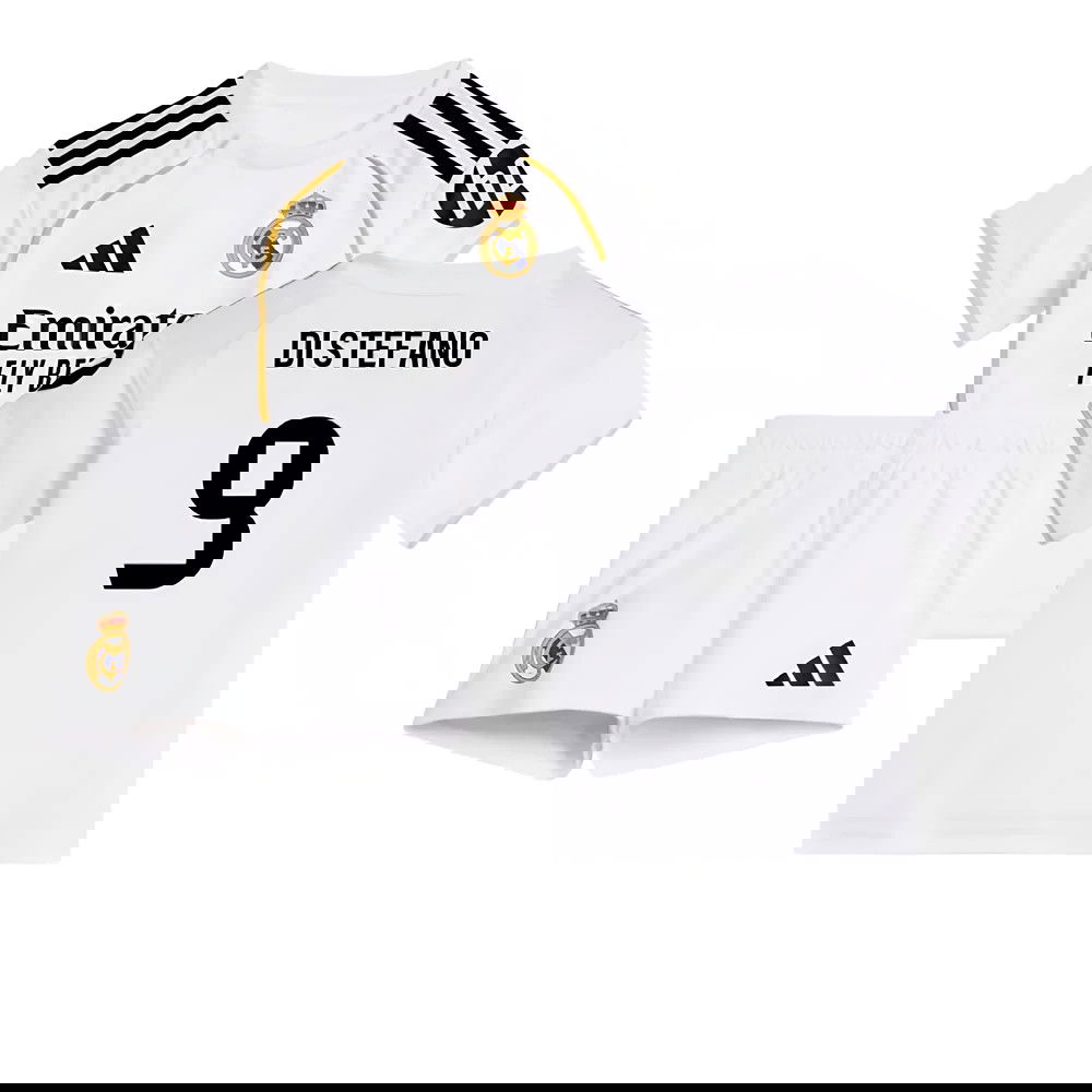Jalkapallo Pelipaidat FC Real Madrid Lasten DI STEFANO #9 Koti Peliasu 2025-2026
