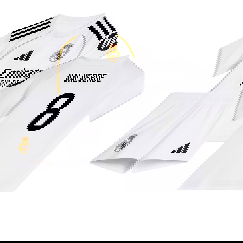 Jalkapallo Pelipaidat FC Real Madrid Lasten VALVERDE #8 Koti Peliasu 2025-2026