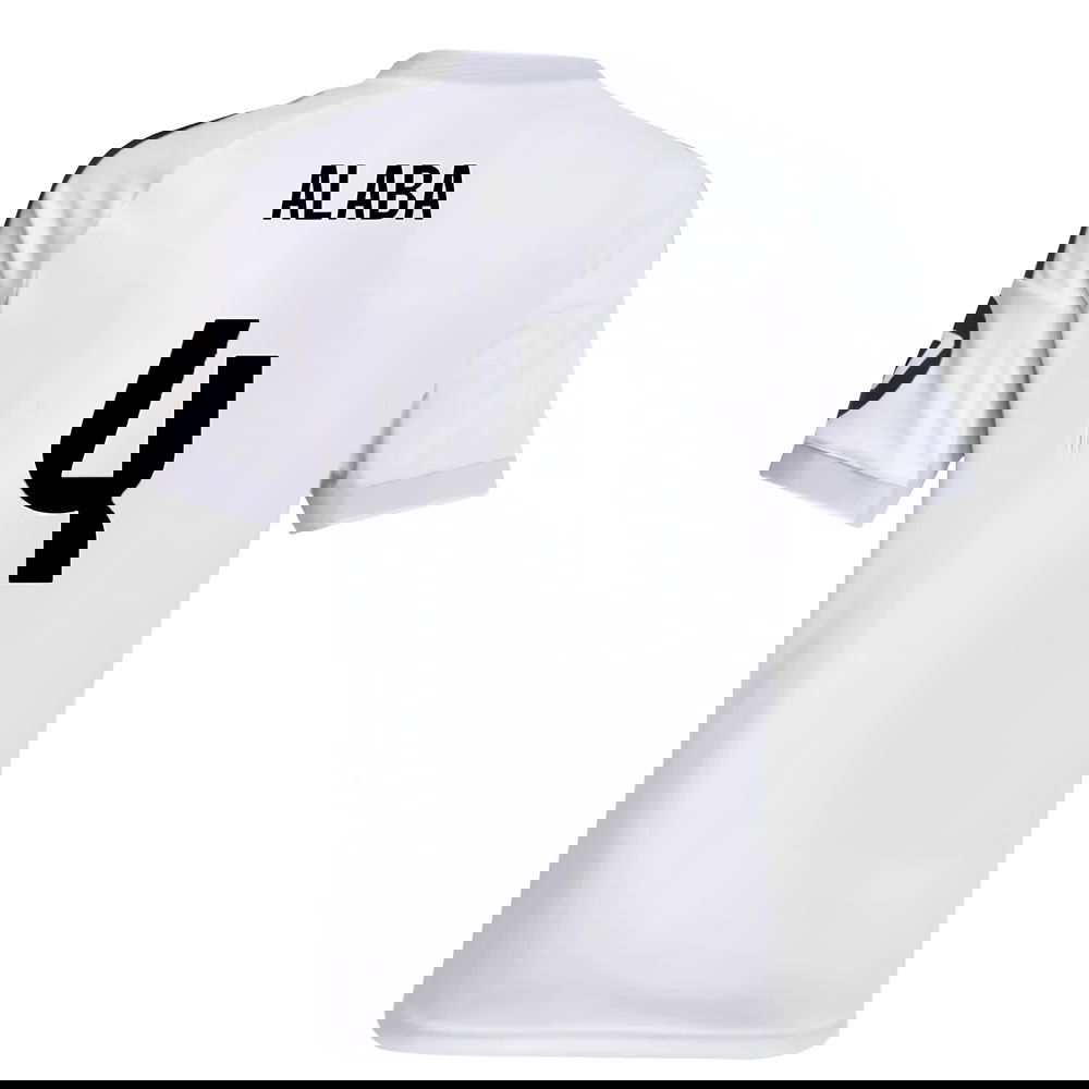 Jalkapallo Pelipaidat FC Real Madrid ALABA #4 Koti Peliasu 2025-2026