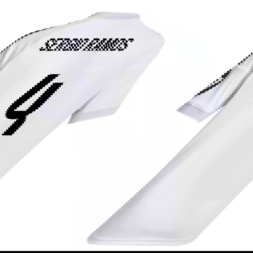 Jalkapallo Pelipaidat FC Real Madrid SERGIO RAMOS #4 Koti Peliasu 2025-2026