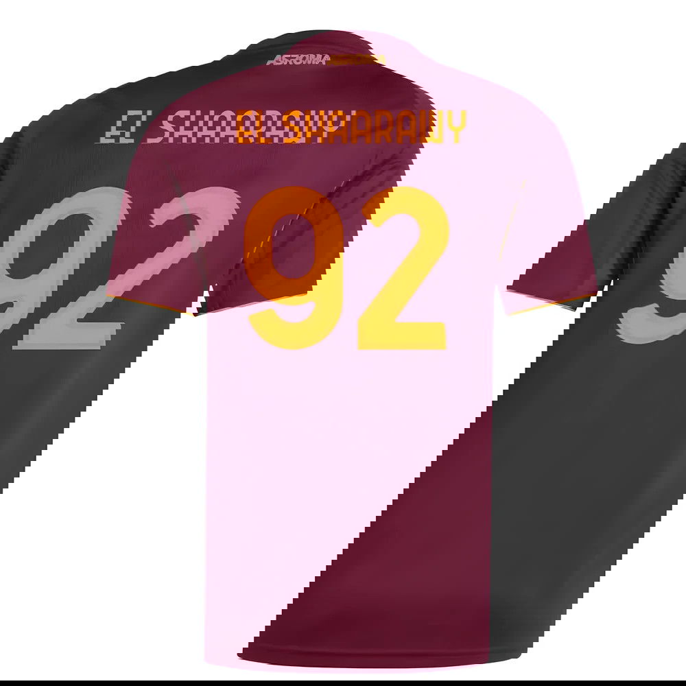 Jalkapallo Pelipaidat AS Roma EL SHAARAWY #92 Koti Peliasu 2025-2026