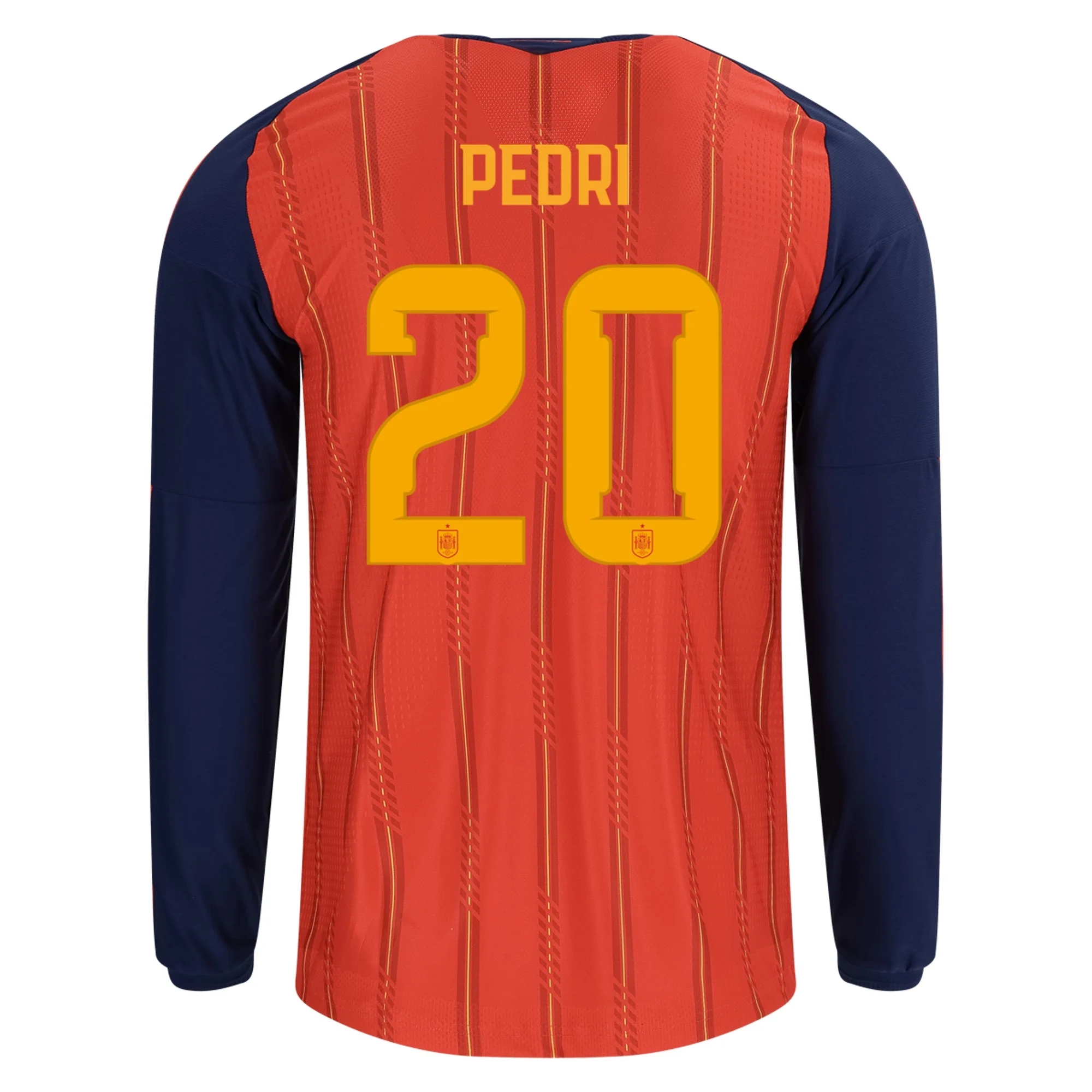 Jalkapallo Pelipaidat Espanja Pitkähihainen PEDRI #20 Koti Peliasu MM 2026