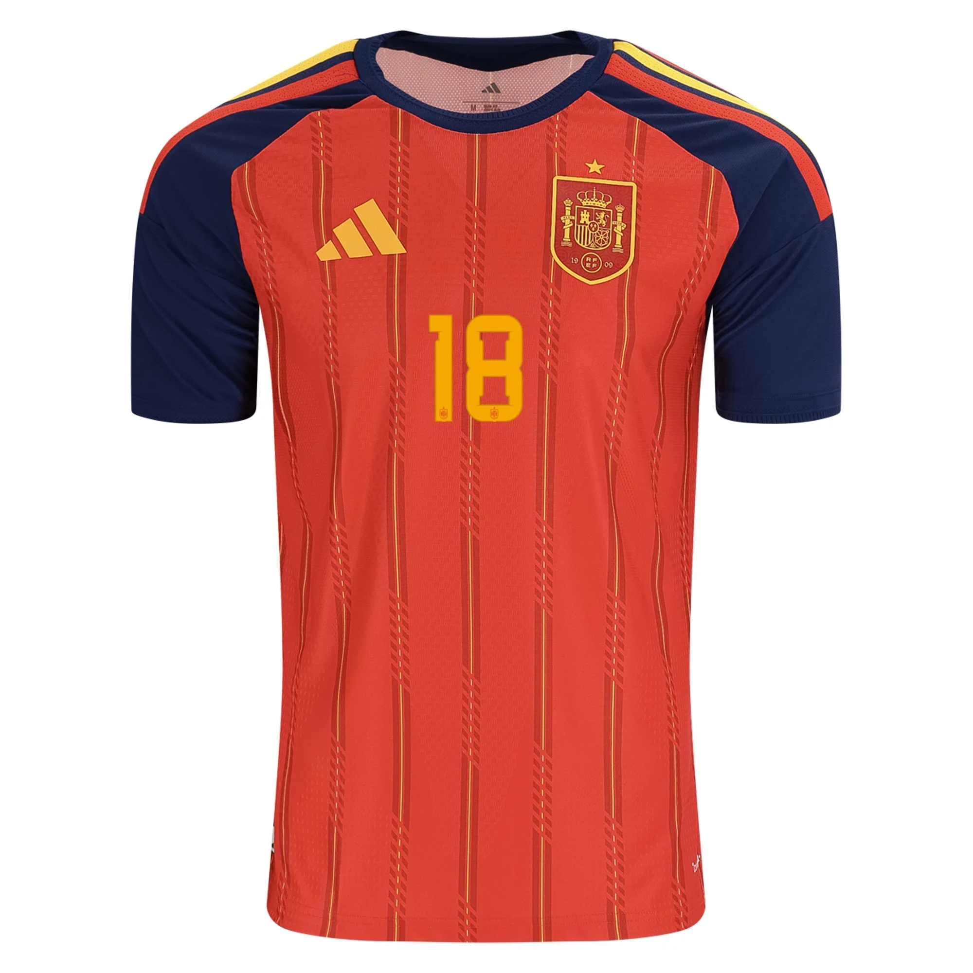 halpoja Jalkapallo Pelipaidat Espanja MARTIN ZUBIMENDI #18 Koti Peliasu MM 2026 seuranta