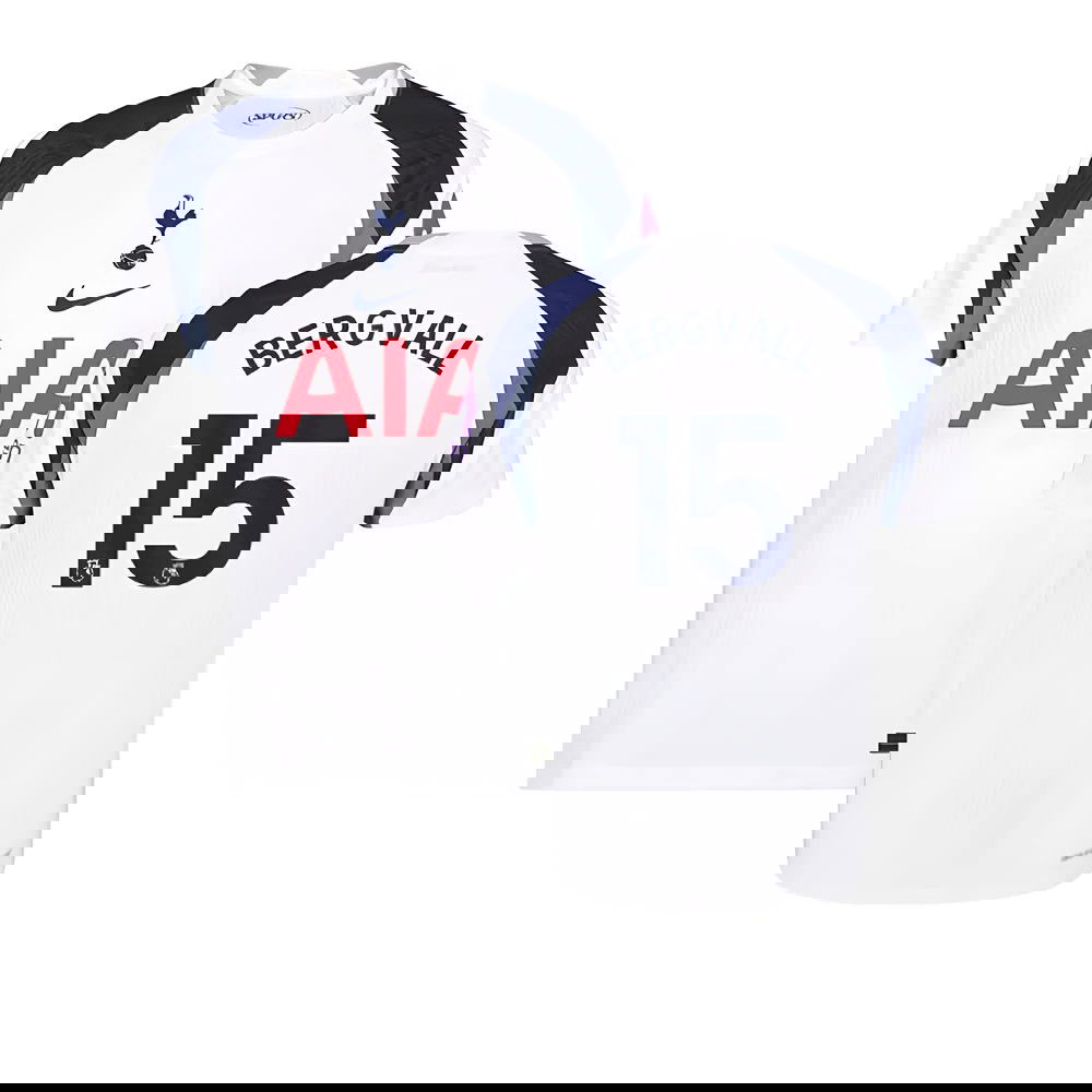 Jalkapallo Pelipaidat Tottenham Hotspur BERGVALL #15 Koti Peliasu 2025-2026